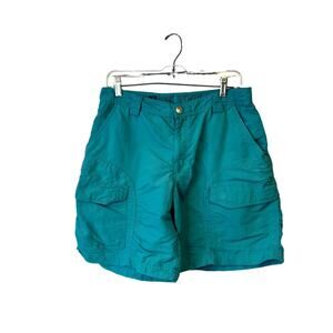Reef legends nylon swim trunks shorts teal green men's size 34